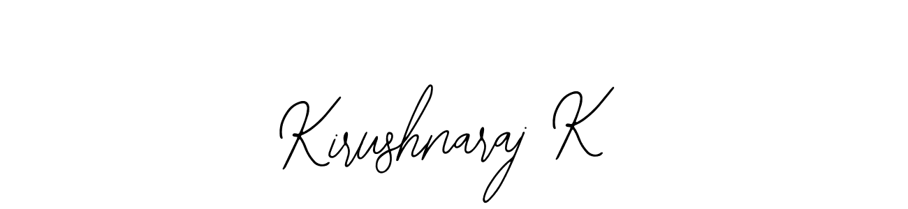 You can use this online signature creator to create a handwritten signature for the name Kirushnaraj K. This is the best online autograph maker. Kirushnaraj K signature style 12 images and pictures png