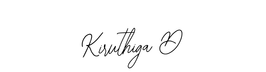 Design your own signature with our free online signature maker. With this signature software, you can create a handwritten (Bearetta-2O07w) signature for name Kiruthiga D. Kiruthiga D signature style 12 images and pictures png