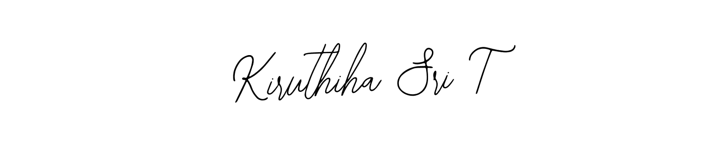 Use a signature maker to create a handwritten signature online. With this signature software, you can design (Bearetta-2O07w) your own signature for name Kiruthiha Sri T. Kiruthiha Sri T signature style 12 images and pictures png