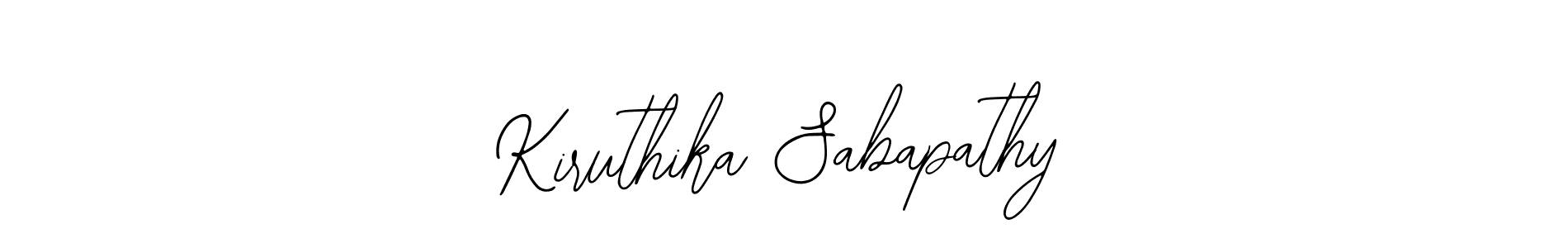 You should practise on your own different ways (Bearetta-2O07w) to write your name (Kiruthika Sabapathy) in signature. don't let someone else do it for you. Kiruthika Sabapathy signature style 12 images and pictures png
