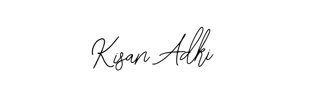 Similarly Bearetta-2O07w is the best handwritten signature design. Signature creator online .You can use it as an online autograph creator for name Kisan Adki. Kisan Adki signature style 12 images and pictures png