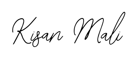 Discover how Kisan Mali looks in an executive cursive font (Bearetta-2O07w). Perfect for legal documents, invoices, and certificates. Kisan Mali signature style 12 images and pictures png