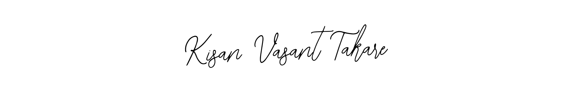 How to make Kisan Vasant Takare name signature. Use Bearetta-2O07w style for creating short signs online. This is the latest handwritten sign. Kisan Vasant Takare signature style 12 images and pictures png