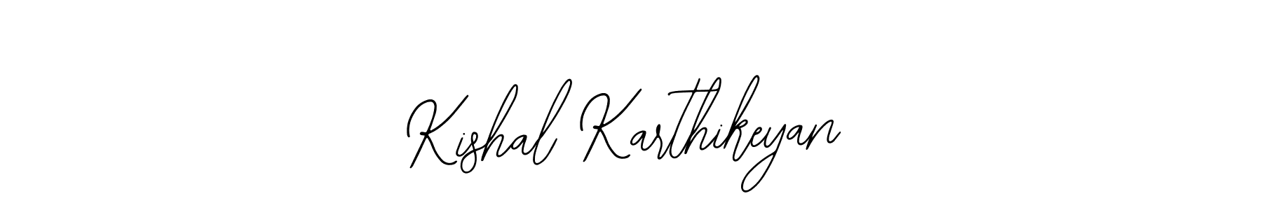 How to make Kishal Karthikeyan signature? Bearetta-2O07w is a professional autograph style. Create handwritten signature for Kishal Karthikeyan name. Kishal Karthikeyan signature style 12 images and pictures png