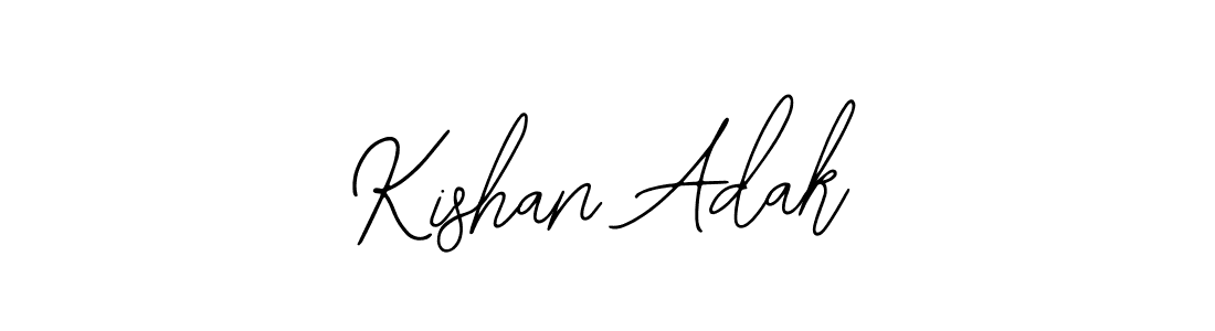 Use a signature maker to create a handwritten signature online. With this signature software, you can design (Bearetta-2O07w) your own signature for name Kishan Adak. Kishan Adak signature style 12 images and pictures png