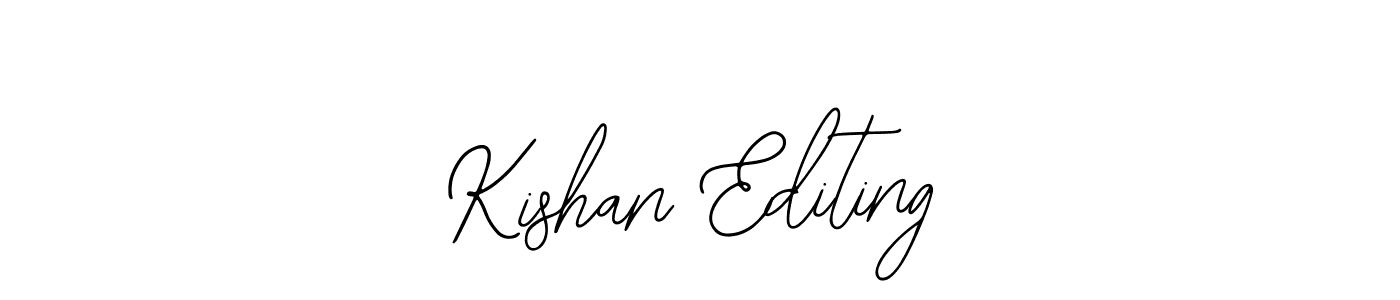 Kishan Editing stylish signature style. Best Handwritten Sign (Bearetta-2O07w) for my name. Handwritten Signature Collection Ideas for my name Kishan Editing. Kishan Editing signature style 12 images and pictures png