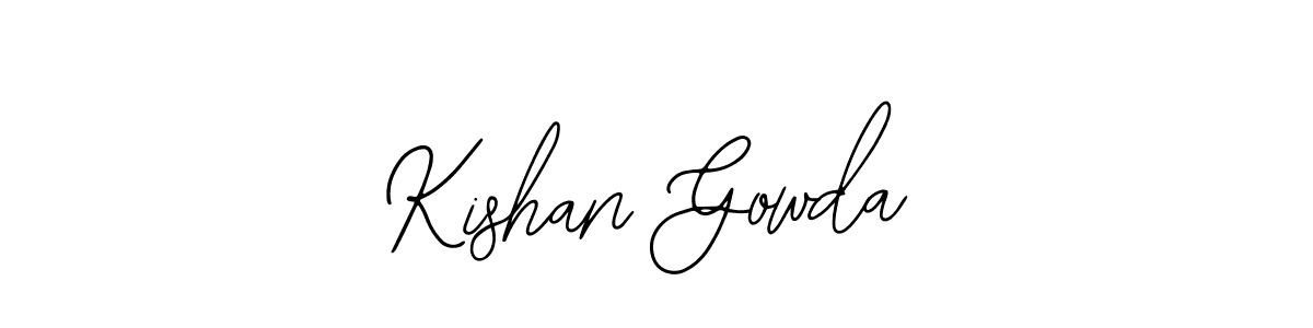 Also we have Kishan Gowda name is the best signature style. Create professional handwritten signature collection using Bearetta-2O07w autograph style. Kishan Gowda signature style 12 images and pictures png