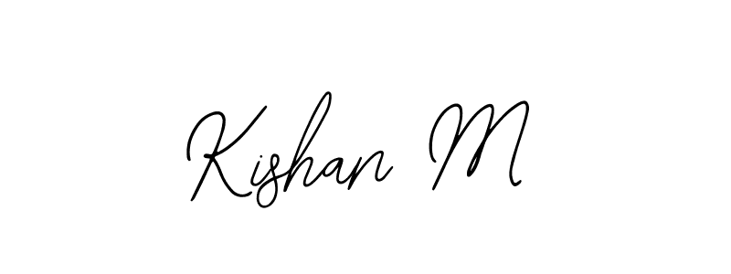 Make a short Kishan M signature style. Manage your documents anywhere anytime using Bearetta-2O07w. Create and add eSignatures, submit forms, share and send files easily. Kishan M signature style 12 images and pictures png