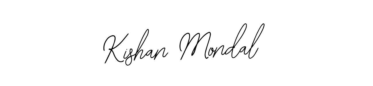 Use a signature maker to create a handwritten signature online. With this signature software, you can design (Bearetta-2O07w) your own signature for name Kishan Mondal. Kishan Mondal signature style 12 images and pictures png