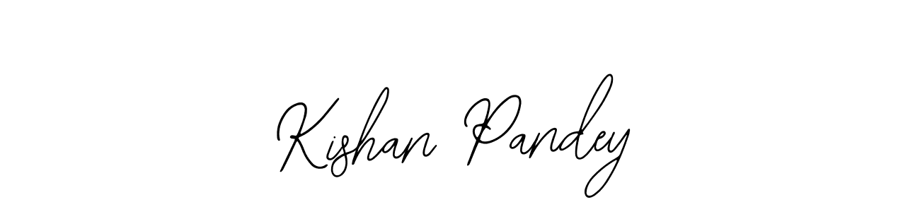 How to make Kishan Pandey name signature. Use Bearetta-2O07w style for creating short signs online. This is the latest handwritten sign. Kishan Pandey signature style 12 images and pictures png