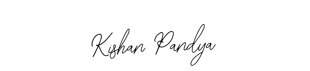 How to make Kishan Pandya name signature. Use Bearetta-2O07w style for creating short signs online. This is the latest handwritten sign. Kishan Pandya signature style 12 images and pictures png