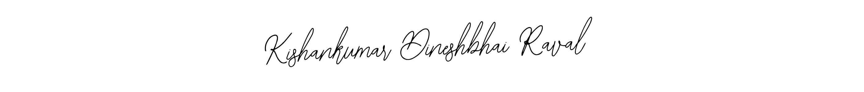 How to make Kishankumar Dineshbhai Raval name signature. Use Bearetta-2O07w style for creating short signs online. This is the latest handwritten sign. Kishankumar Dineshbhai Raval signature style 12 images and pictures png