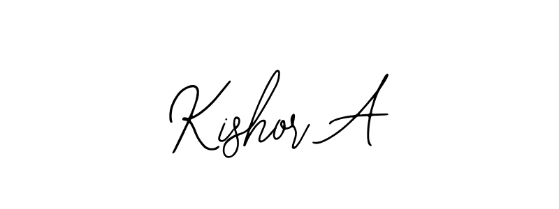 Bearetta-2O07w is a professional signature style that is perfect for those who want to add a touch of class to their signature. It is also a great choice for those who want to make their signature more unique. Get Kishor A name to fancy signature for free. Kishor A signature style 12 images and pictures png