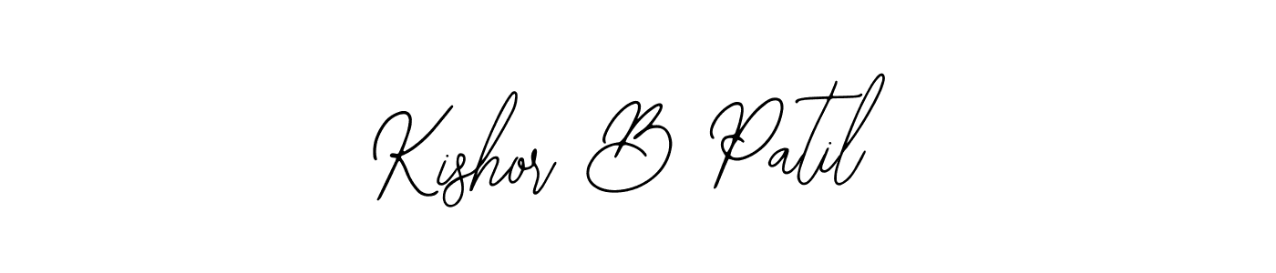 Design your own signature with our free online signature maker. With this signature software, you can create a handwritten (Bearetta-2O07w) signature for name Kishor B Patil. Kishor B Patil signature style 12 images and pictures png