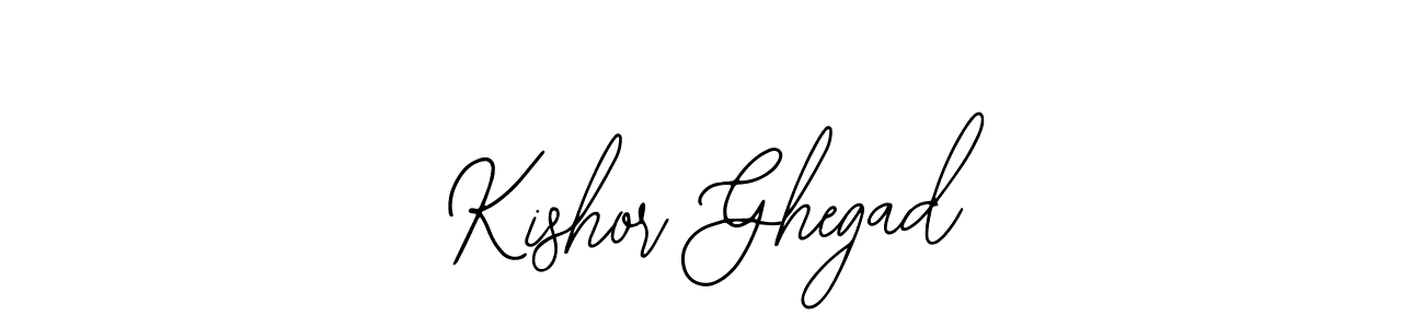 The best way (Bearetta-2O07w) to make a short signature is to pick only two or three words in your name. The name Kishor Ghegad include a total of six letters. For converting this name. Kishor Ghegad signature style 12 images and pictures png