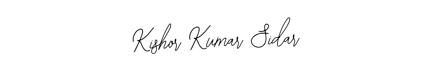 How to make Kishor Kumar Sidar signature? Bearetta-2O07w is a professional autograph style. Create handwritten signature for Kishor Kumar Sidar name. Kishor Kumar Sidar signature style 12 images and pictures png