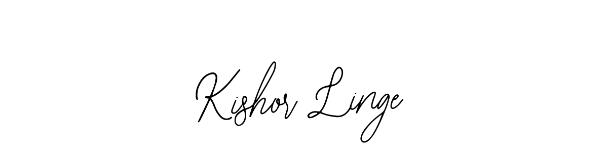 Also we have Kishor Linge name is the best signature style. Create professional handwritten signature collection using Bearetta-2O07w autograph style. Kishor Linge signature style 12 images and pictures png