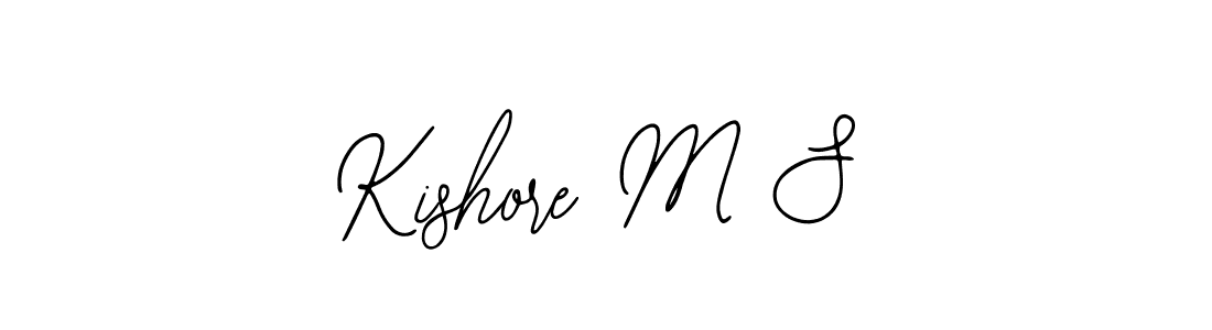 Create a beautiful signature design for name Kishore M S. With this signature (Bearetta-2O07w) fonts, you can make a handwritten signature for free. Kishore M S signature style 12 images and pictures png