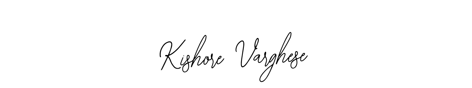 This is the best signature style for the Kishore Varghese name. Also you like these signature font (Bearetta-2O07w). Mix name signature. Kishore Varghese signature style 12 images and pictures png