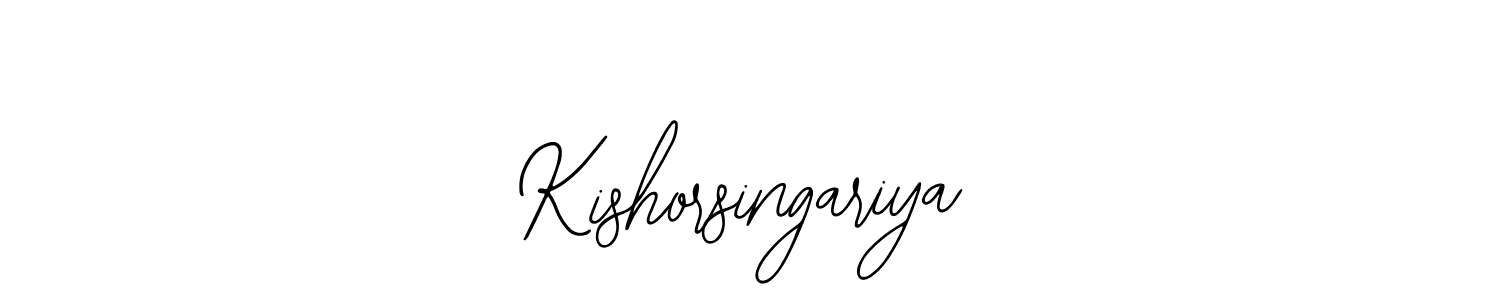 Also we have Kishorsingariya name is the best signature style. Create professional handwritten signature collection using Bearetta-2O07w autograph style. Kishorsingariya signature style 12 images and pictures png