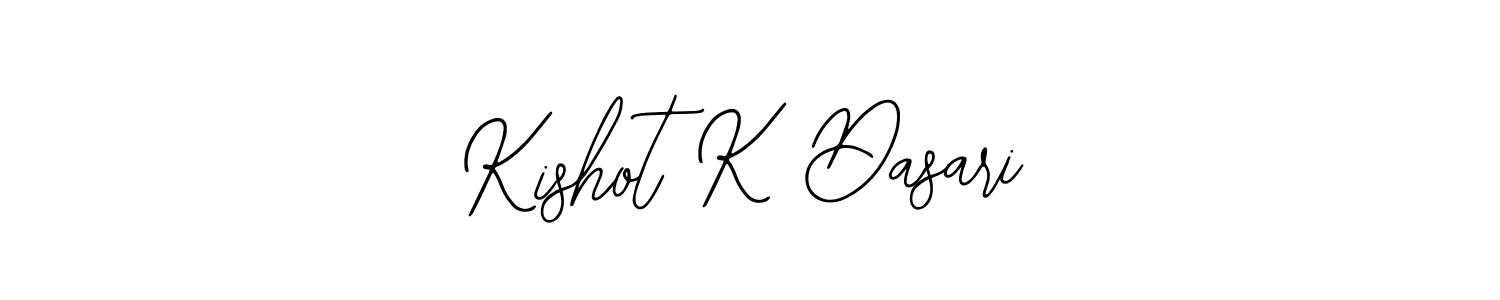 The best way (Bearetta-2O07w) to make a short signature is to pick only two or three words in your name. The name Kishot K Dasari include a total of six letters. For converting this name. Kishot K Dasari signature style 12 images and pictures png