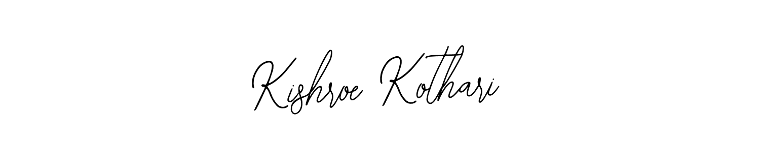 Design your own signature with our free online signature maker. With this signature software, you can create a handwritten (Bearetta-2O07w) signature for name Kishroe Kothari. Kishroe Kothari signature style 12 images and pictures png