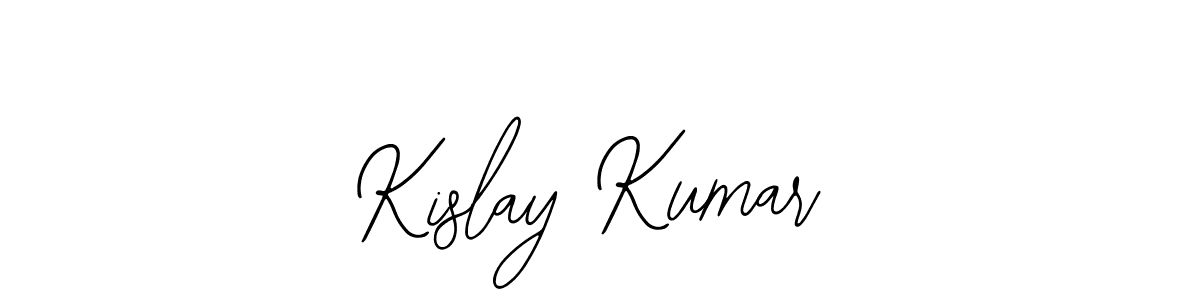 How to make Kislay Kumar name signature. Use Bearetta-2O07w style for creating short signs online. This is the latest handwritten sign. Kislay Kumar signature style 12 images and pictures png