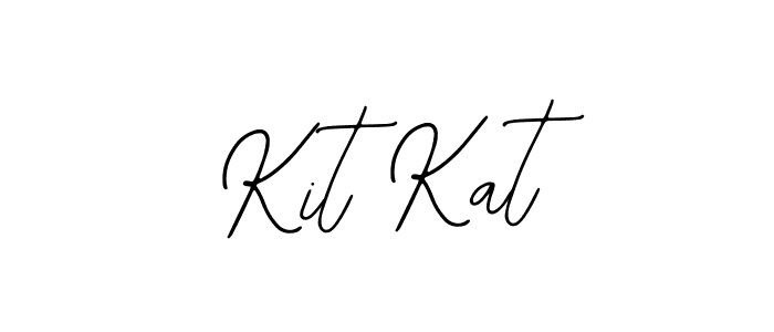 You should practise on your own different ways (Bearetta-2O07w) to write your name (Kit Kat) in signature. don't let someone else do it for you. Kit Kat signature style 12 images and pictures png