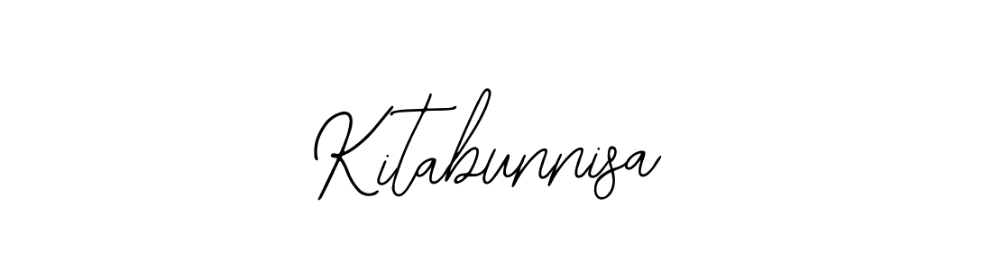 if you are searching for the best signature style for your name Kitabunnisa. so please give up your signature search. here we have designed multiple signature styles  using Bearetta-2O07w. Kitabunnisa signature style 12 images and pictures png