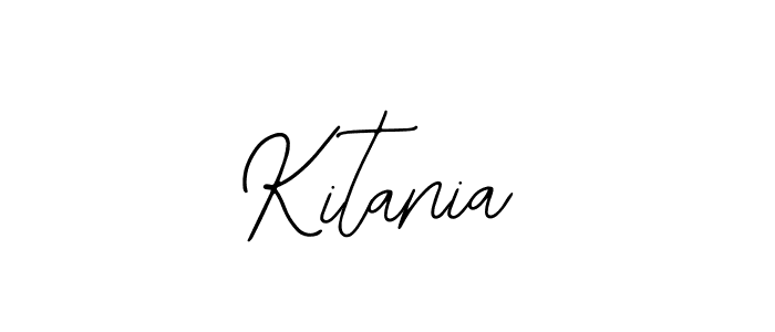 You should practise on your own different ways (Bearetta-2O07w) to write your name (Kitania) in signature. don't let someone else do it for you. Kitania signature style 12 images and pictures png