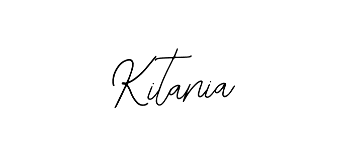 You should practise on your own different ways (Bearetta-2O07w) to write your name (Kitania) in signature. don't let someone else do it for you. Kitania signature style 12 images and pictures png