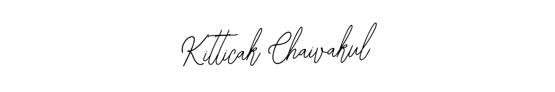 How to make Kitticak Chaivakul name signature. Use Bearetta-2O07w style for creating short signs online. This is the latest handwritten sign. Kitticak Chaivakul signature style 12 images and pictures png
