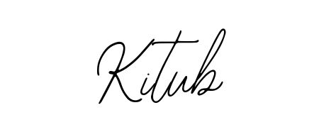 A timeless handwritten aesthetic for Kitub. The Bearetta-2O07w font gives your signature a handcrafted feel with natural curves. Kitub signature style 12 images and pictures png