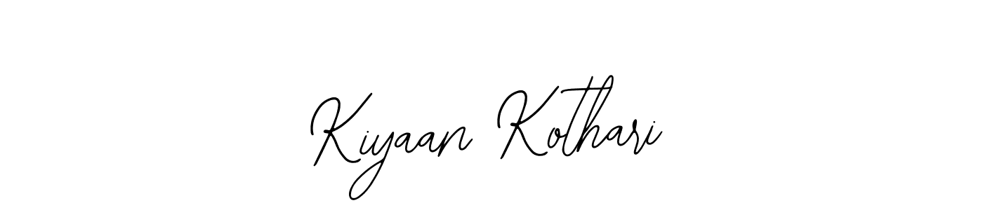 You should practise on your own different ways (Bearetta-2O07w) to write your name (Kiyaan Kothari) in signature. don't let someone else do it for you. Kiyaan Kothari signature style 12 images and pictures png