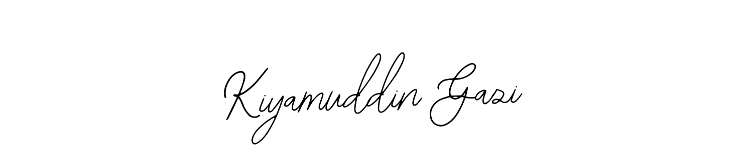 Make a beautiful signature design for name Kiyamuddin Gazi. Use this online signature maker to create a handwritten signature for free. Kiyamuddin Gazi signature style 12 images and pictures png