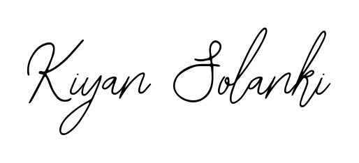 A modern signature idea for name Kiyan Solanki using Bearetta-2O07w font. Clean strokes and elegant curves make it stand out instantly. Kiyan Solanki signature style 12 images and pictures png