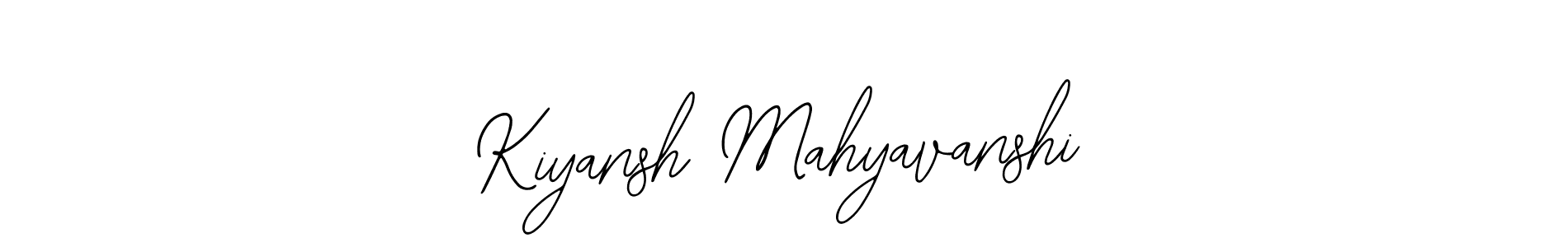 Make a beautiful signature design for name Kiyansh Mahyavanshi. With this signature (Bearetta-2O07w) style, you can create a handwritten signature for free. Kiyansh Mahyavanshi signature style 12 images and pictures png