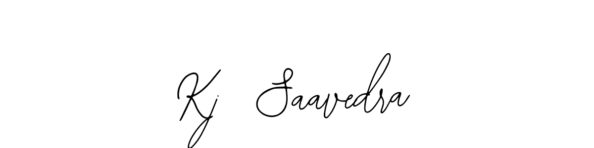 Use a signature maker to create a handwritten signature online. With this signature software, you can design (Bearetta-2O07w) your own signature for name Kj  Saavedra. Kj  Saavedra signature style 12 images and pictures png