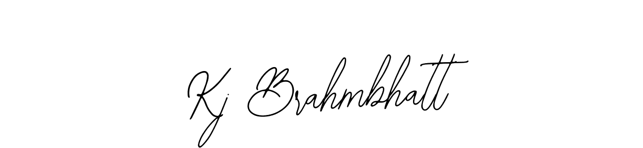 Use a signature maker to create a handwritten signature online. With this signature software, you can design (Bearetta-2O07w) your own signature for name Kj Brahmbhatt. Kj Brahmbhatt signature style 12 images and pictures png