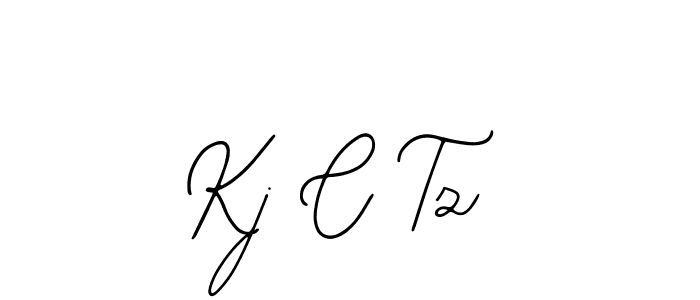 How to make Kj C Tz signature? Bearetta-2O07w is a professional autograph style. Create handwritten signature for Kj C Tz name. Kj C Tz signature style 12 images and pictures png