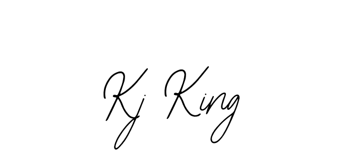 You should practise on your own different ways (Bearetta-2O07w) to write your name (Kj King) in signature. don't let someone else do it for you. Kj King signature style 12 images and pictures png