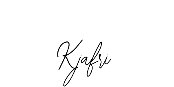 Use a signature maker to create a handwritten signature online. With this signature software, you can design (Bearetta-2O07w) your own signature for name Kjafri. Kjafri signature style 12 images and pictures png