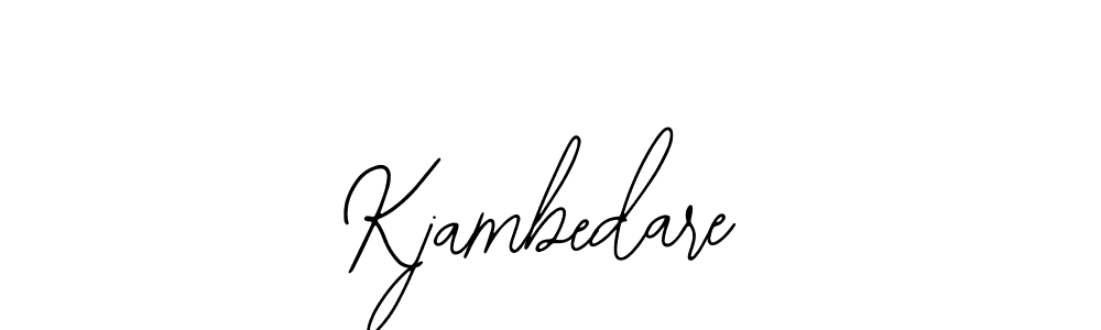 Also You can easily find your signature by using the search form. We will create Kjambedare name handwritten signature images for you free of cost using Bearetta-2O07w sign style. Kjambedare signature style 12 images and pictures png