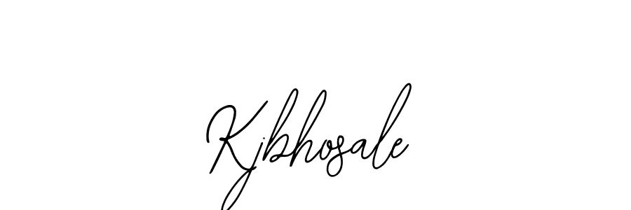 You should practise on your own different ways (Bearetta-2O07w) to write your name (Kjbhosale) in signature. don't let someone else do it for you. Kjbhosale signature style 12 images and pictures png