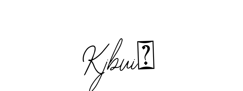 Design your own signature with our free online signature maker. With this signature software, you can create a handwritten (Bearetta-2O07w) signature for name KjbuiṀ. KjbuiṀ signature style 12 images and pictures png