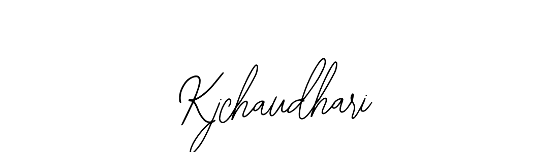 You should practise on your own different ways (Bearetta-2O07w) to write your name (Kjchaudhari) in signature. don't let someone else do it for you. Kjchaudhari signature style 12 images and pictures png