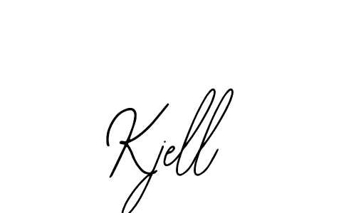 How to make Kjell name signature. Use Bearetta-2O07w style for creating short signs online. This is the latest handwritten sign. Kjell signature style 12 images and pictures png