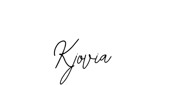 Design your own signature with our free online signature maker. With this signature software, you can create a handwritten (Bearetta-2O07w) signature for name Kjovia. Kjovia signature style 12 images and pictures png