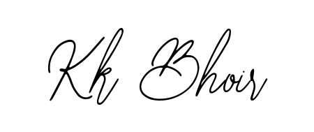 Practice writing Kk Bhoir with the flow of Bearetta-2O07w lettering. A fantastic source of inspiration for developing your personal signature style. Kk Bhoir signature style 12 images and pictures png