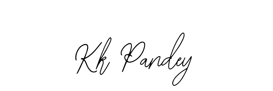 You should practise on your own different ways (Bearetta-2O07w) to write your name (Kk Pandey) in signature. don't let someone else do it for you. Kk Pandey signature style 12 images and pictures png